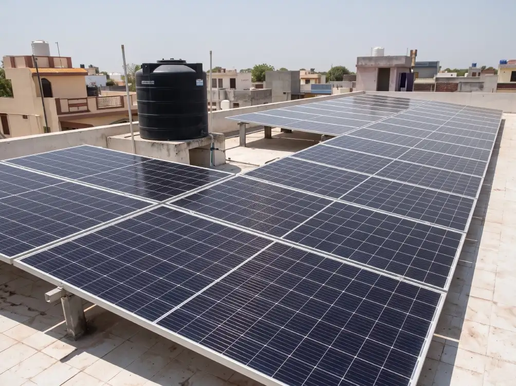 High efficiency bifacial monocrystalline solar panels for rooftop installation in Guwahati